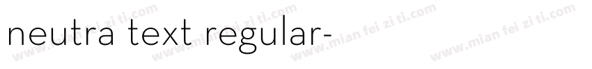 neutra text regular字体转换